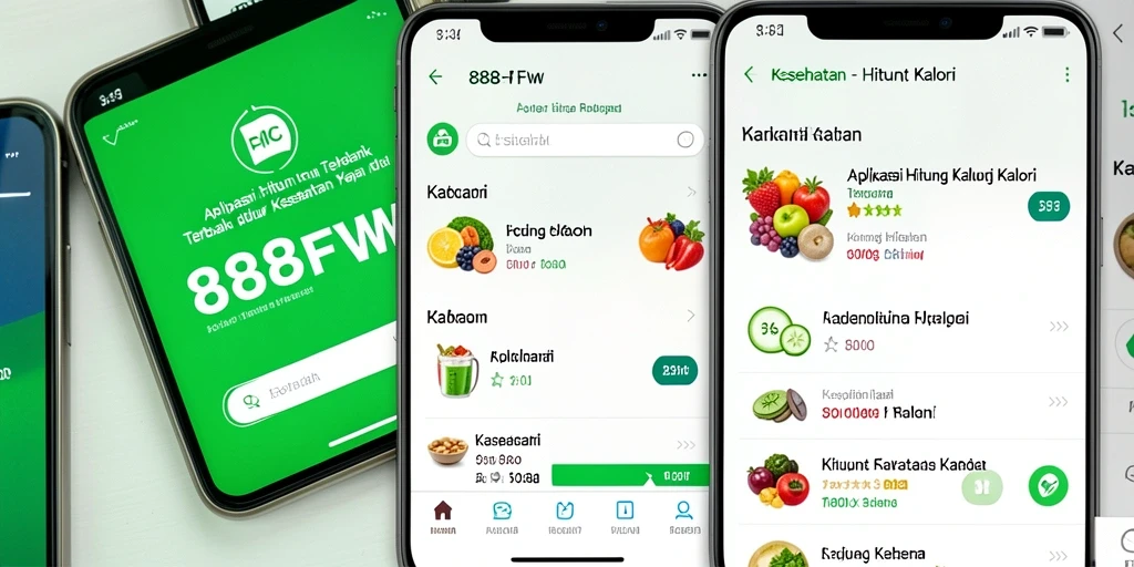 Antarmuka 888FW memudahkan pengguna untuk menghitung kalori.