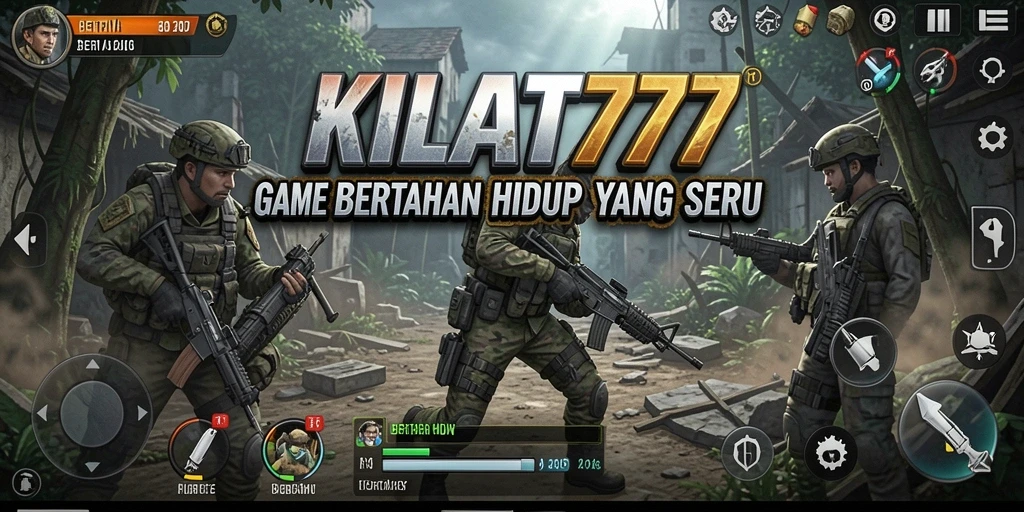 Tampilan antarmuka KILAT777 dengan elemen Bertahan Hidup yang mendebarkan.