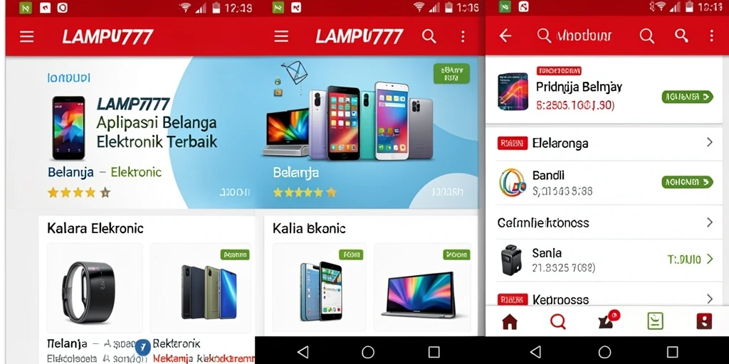 Tampilan antarmuka aplikasi LAMPU777 yang modern dan fungsional.