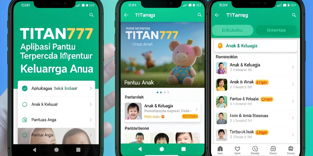 Antarmuka TITAN777 menampilkan fitur pemantauan anak yang lengkap dan ramah pengguna.