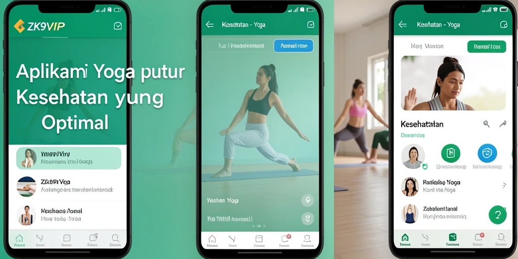 Antarmuka ZK9VIP yang intuitif untuk latihan Yoga yang menyenangkan.
